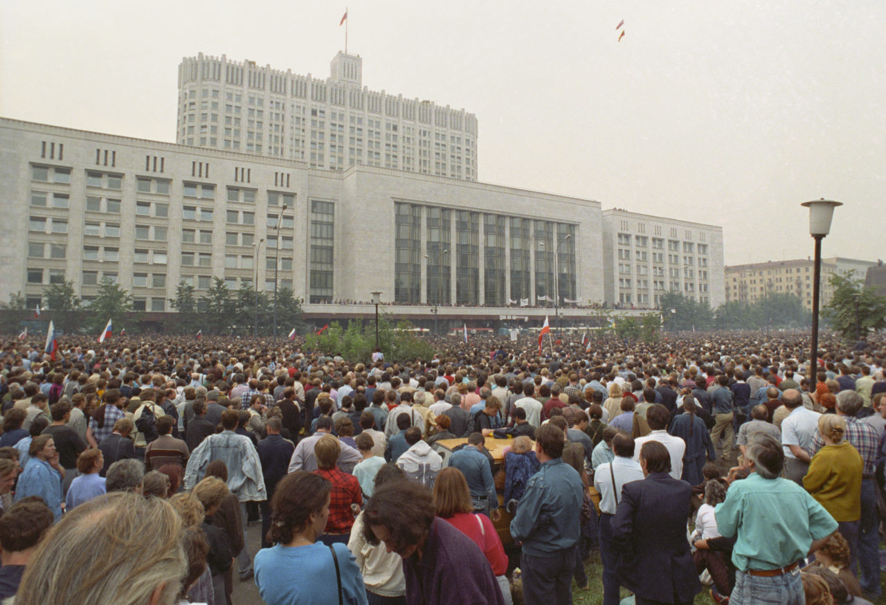 Митинг у Белого дома, 19 августа 1991 года