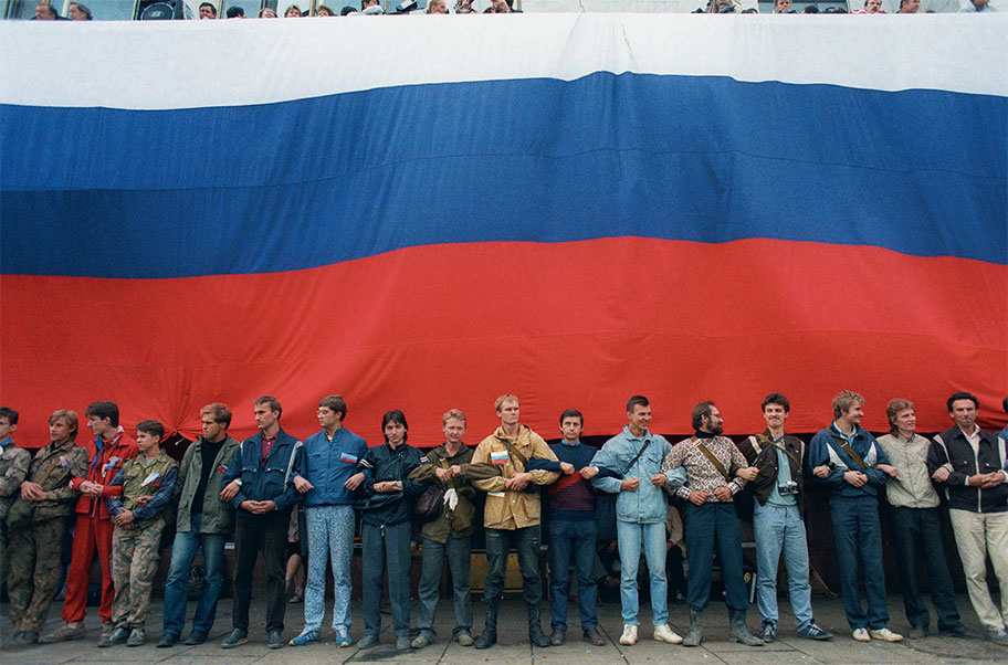 Митинг победителей у триколора, 22 августа 1991 года